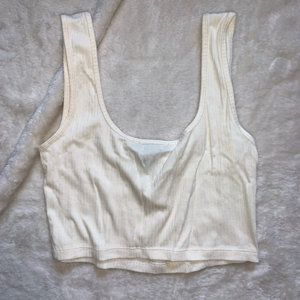 Forever 21 off white crop top